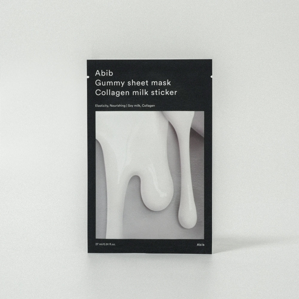 Abib Gummy sheet mask Collagen milk sticker 27ml - All Day Pretty Korean Beauty Abib