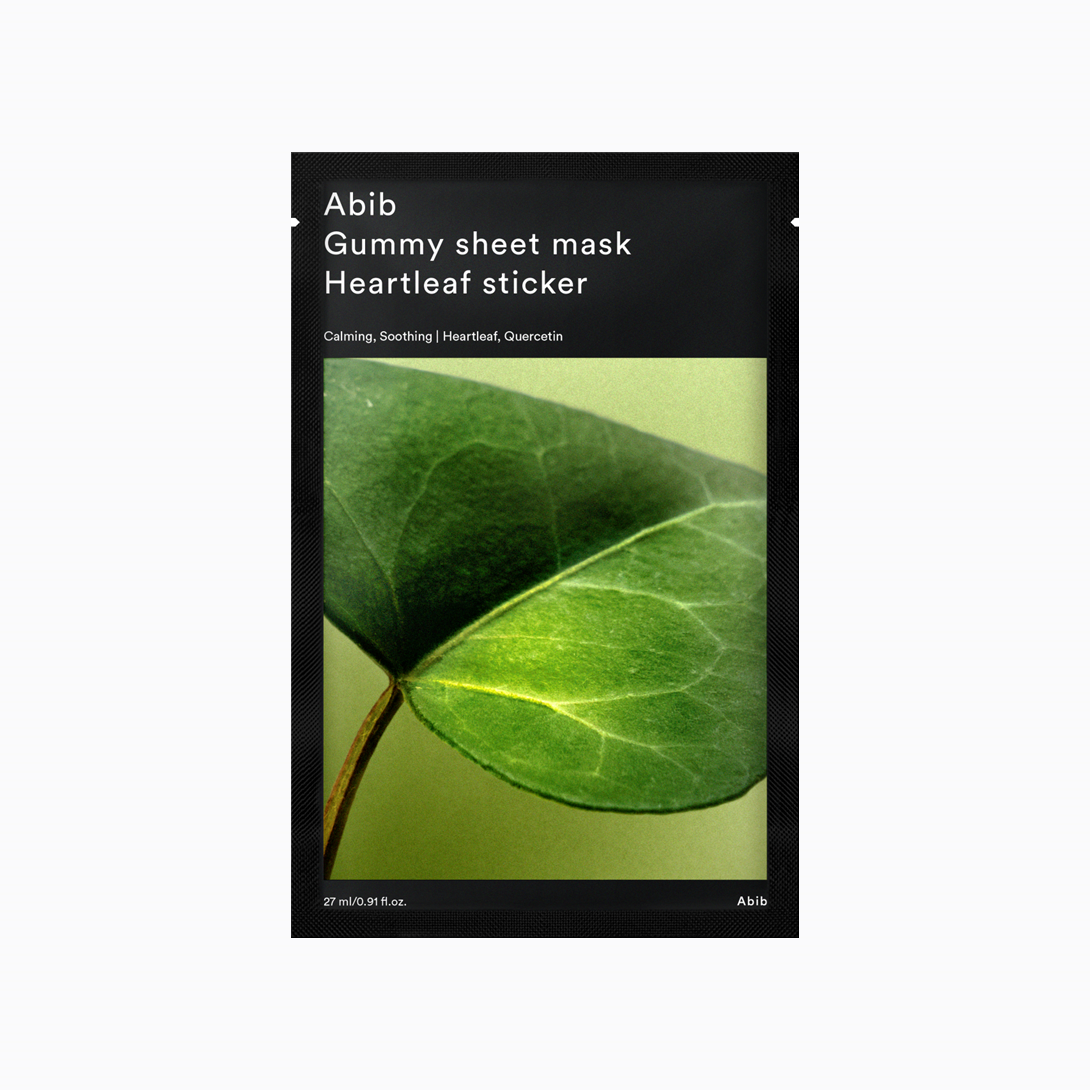 Abib Gummy sheet mask Heartleaf sticker 27ml - All Day Pretty Korean Beauty Abib