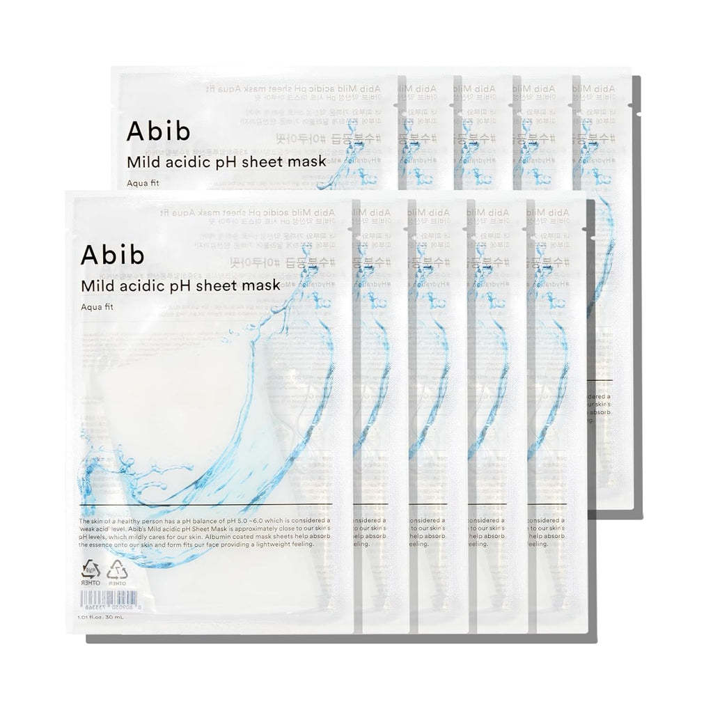 Abib Mild Acidic Ph Sheet Mask Aqua Fit 30Ml X 10Ea – beauty & skincare essential for daily radiance