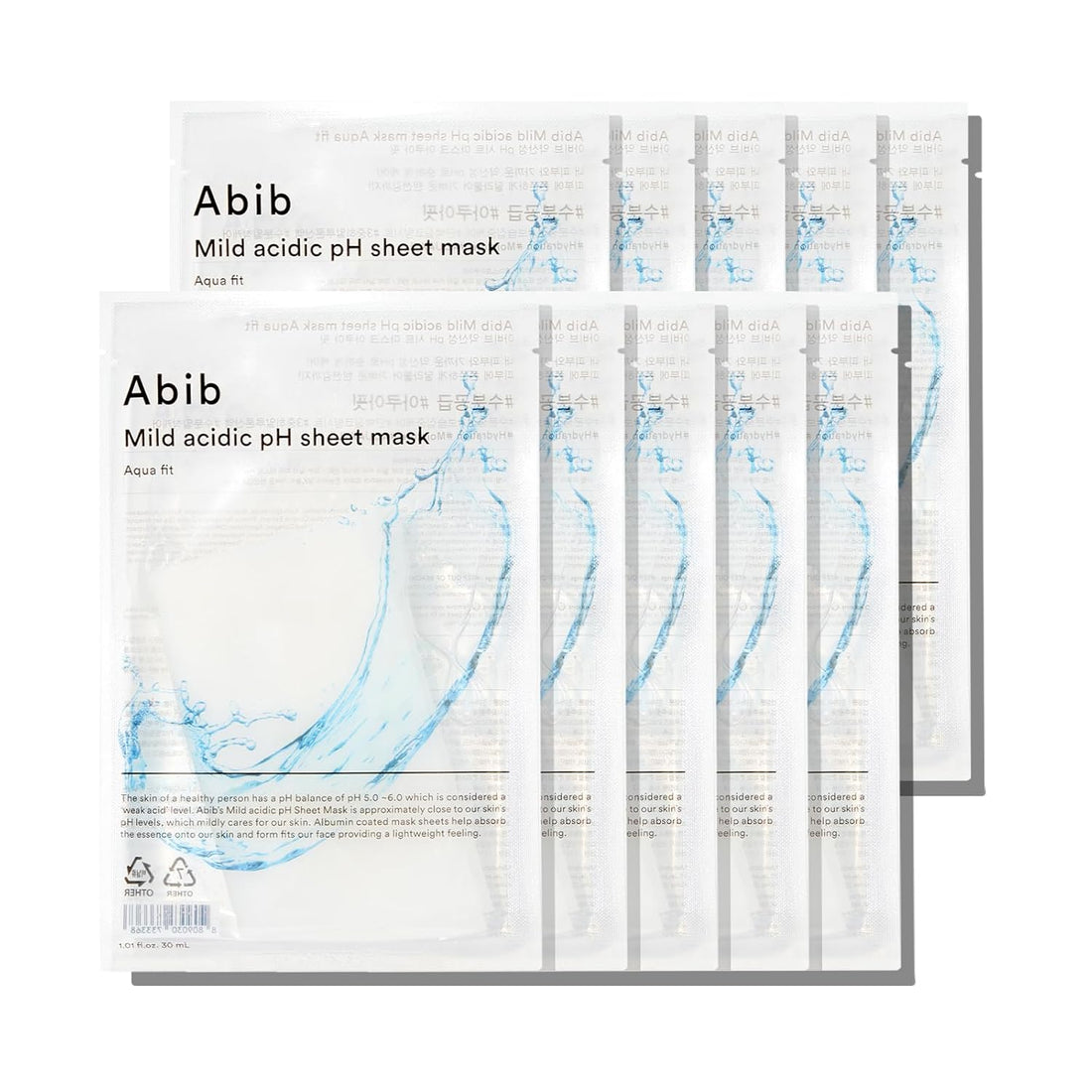 Abib-Mild-Acidic-Ph-Sheet-Mask-Aqua-Fit-30Ml-X-10Ea – beauty & skincare essential for daily radiance
