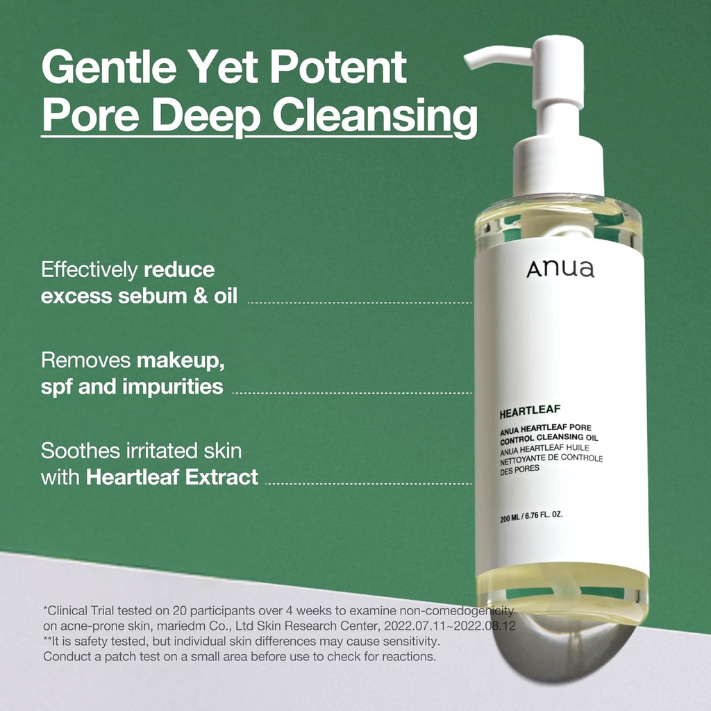 Anua Heartleaf Pore Control Cleansing Oil 200ml - All Day Pretty Korean Beauty Anua
