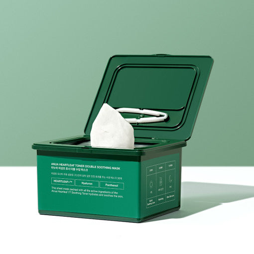 Anua Heartleaf Toner Double Soothing Mask 30 Sheets(330ml) - All Day Pretty Korean Beauty Anua