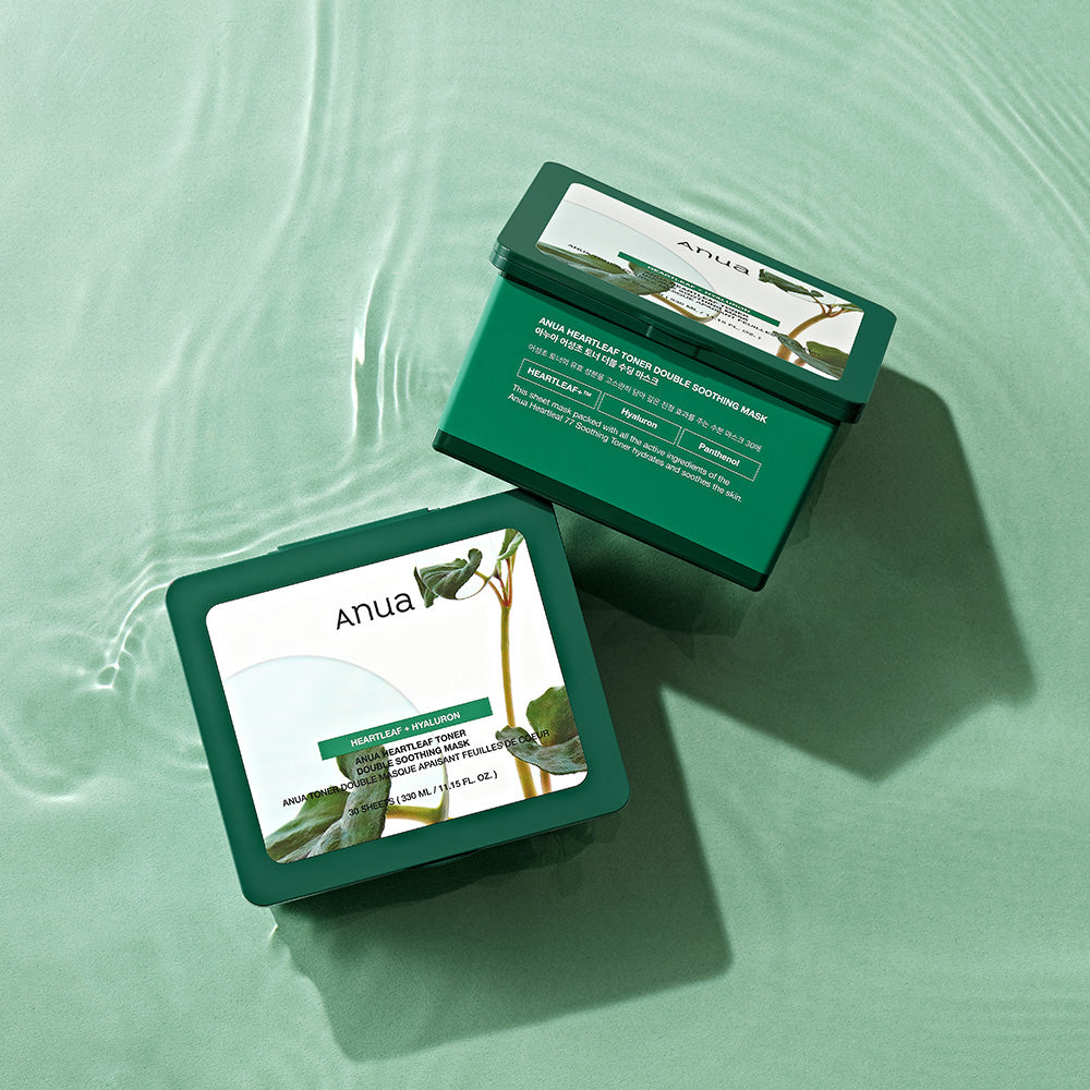 Anua Heartleaf Toner Double Soothing Mask 30 Sheets(330ml) - All Day Pretty Korean Beauty Anua