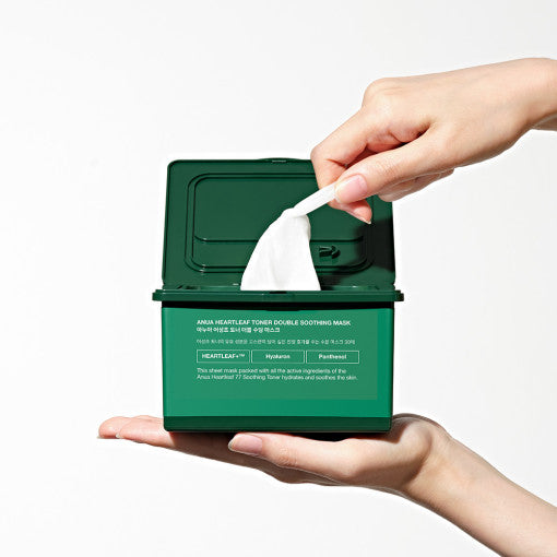 Anua Heartleaf Toner Double Soothing Mask 30 Sheets(330ml) - All Day Pretty Korean Beauty Anua