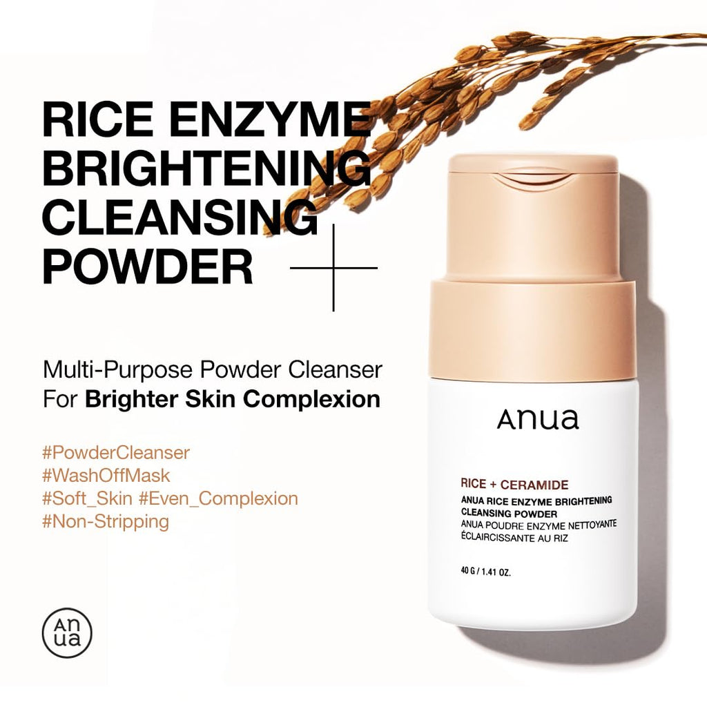 Anua Rice Enzyme Brightening Cleansing Powder 40g - All Day Pretty Korean Beauty Anua