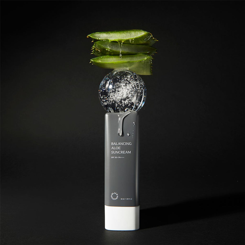 BLACK MONSTER Balancing Aloe Sun Cream 50ml - All Day Pretty Sunscreen for Men BLACK MONSTER