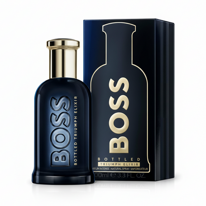 Boss Bottled Triumph Elixir by Hugo Boss Eau De Parfum Intense Spray 3.4 oz for Men
