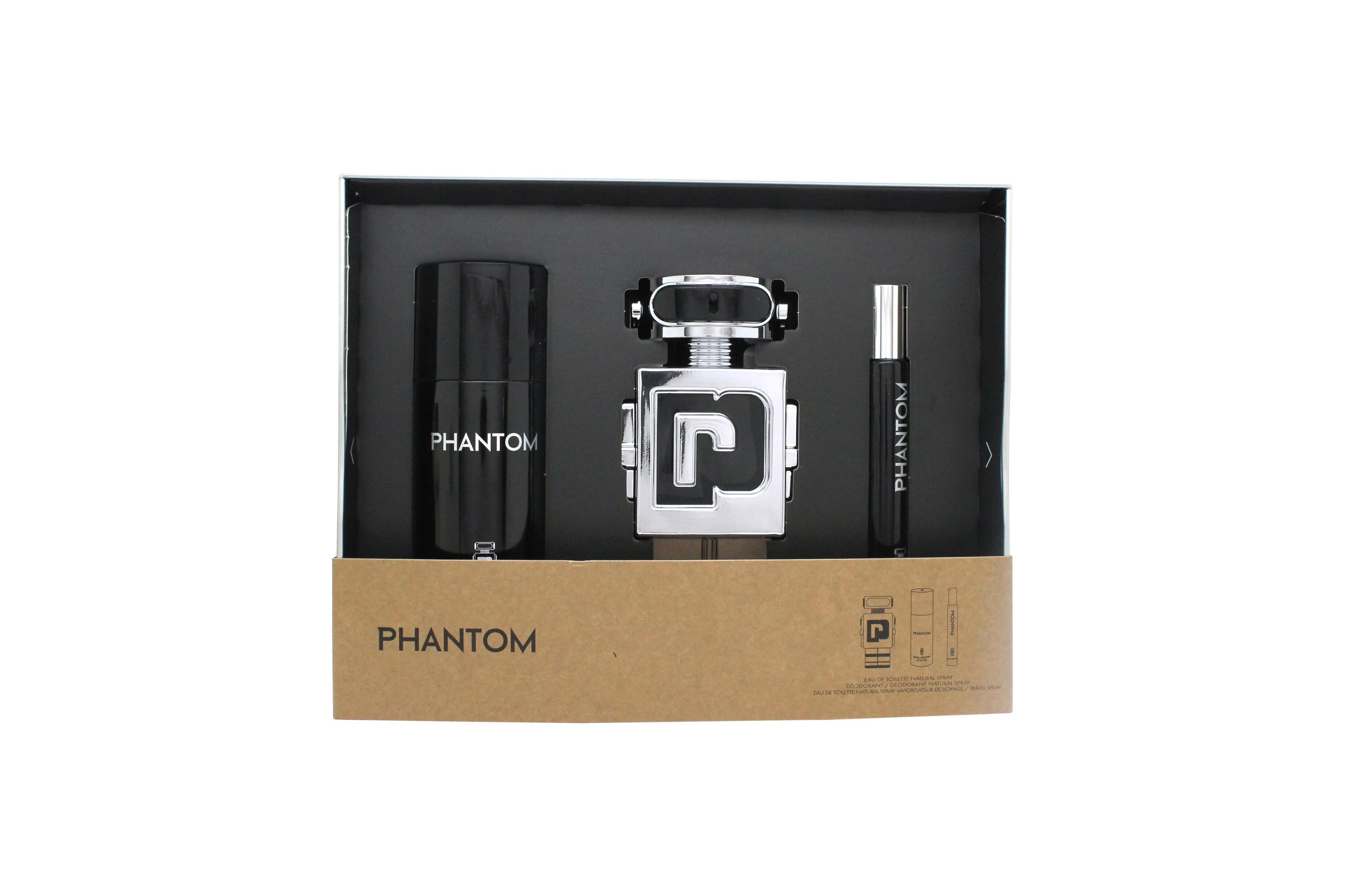 Paco Rabanne Phantom Presentset 100Ml Edt + 10Ml Edt + 150Ml Deodorant Sprej ƒ?? beauty &amp; skincare essential