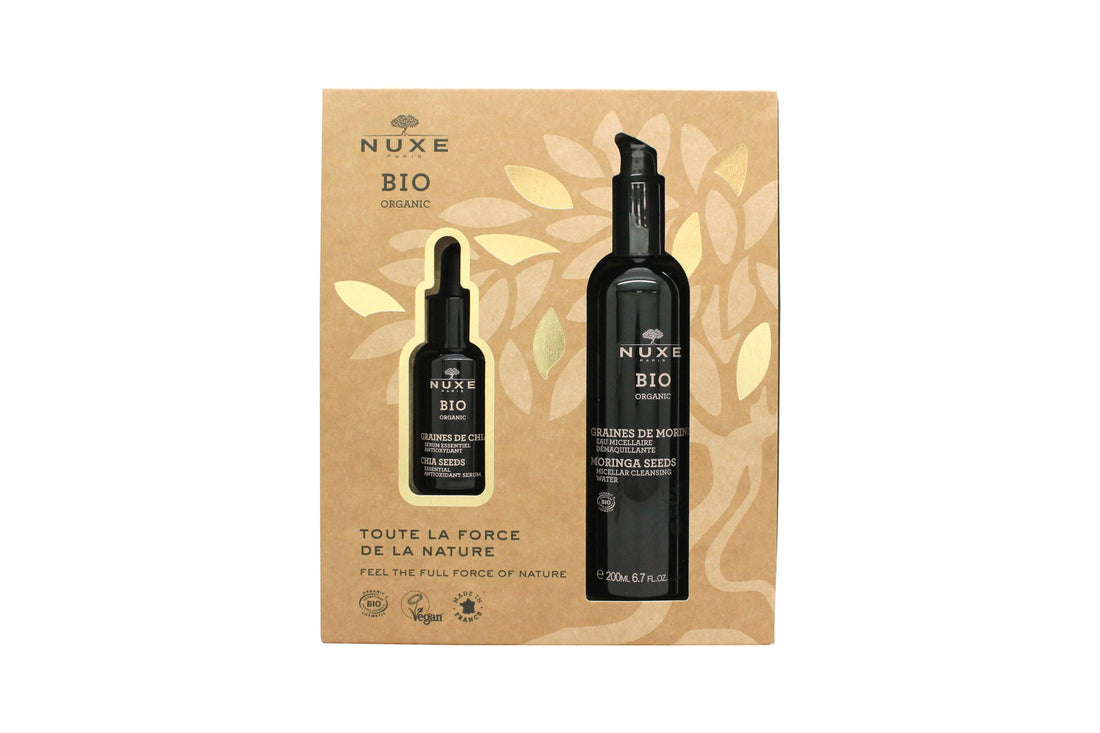 Nuxe Bio Organic Presentset 30Ml Chia Frǜ¶ôN Essential Antioxidant Serum + 200Ml Moringa Frǜ¶ôN Micellǜ¶ÏRt Rengǜ¶ôRingsvatten