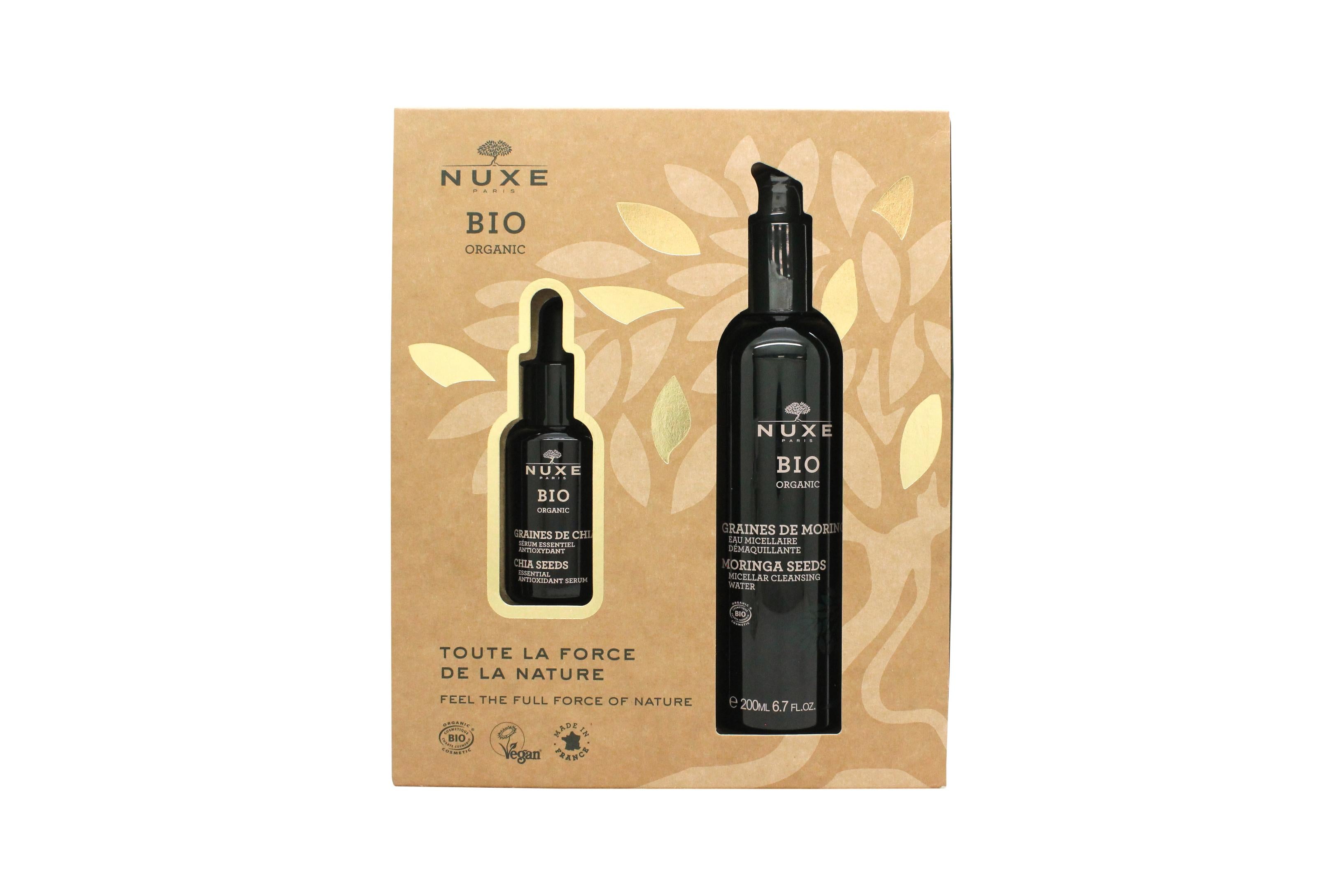 Nuxe Bio Organic Presentset 30Ml Chia Frǜ¶ôN Essential Antioxidant Serum + 200Ml Moringa Frǜ¶ôN Micellǜ¶ÏRt Rengǜ¶ôRingsvatten