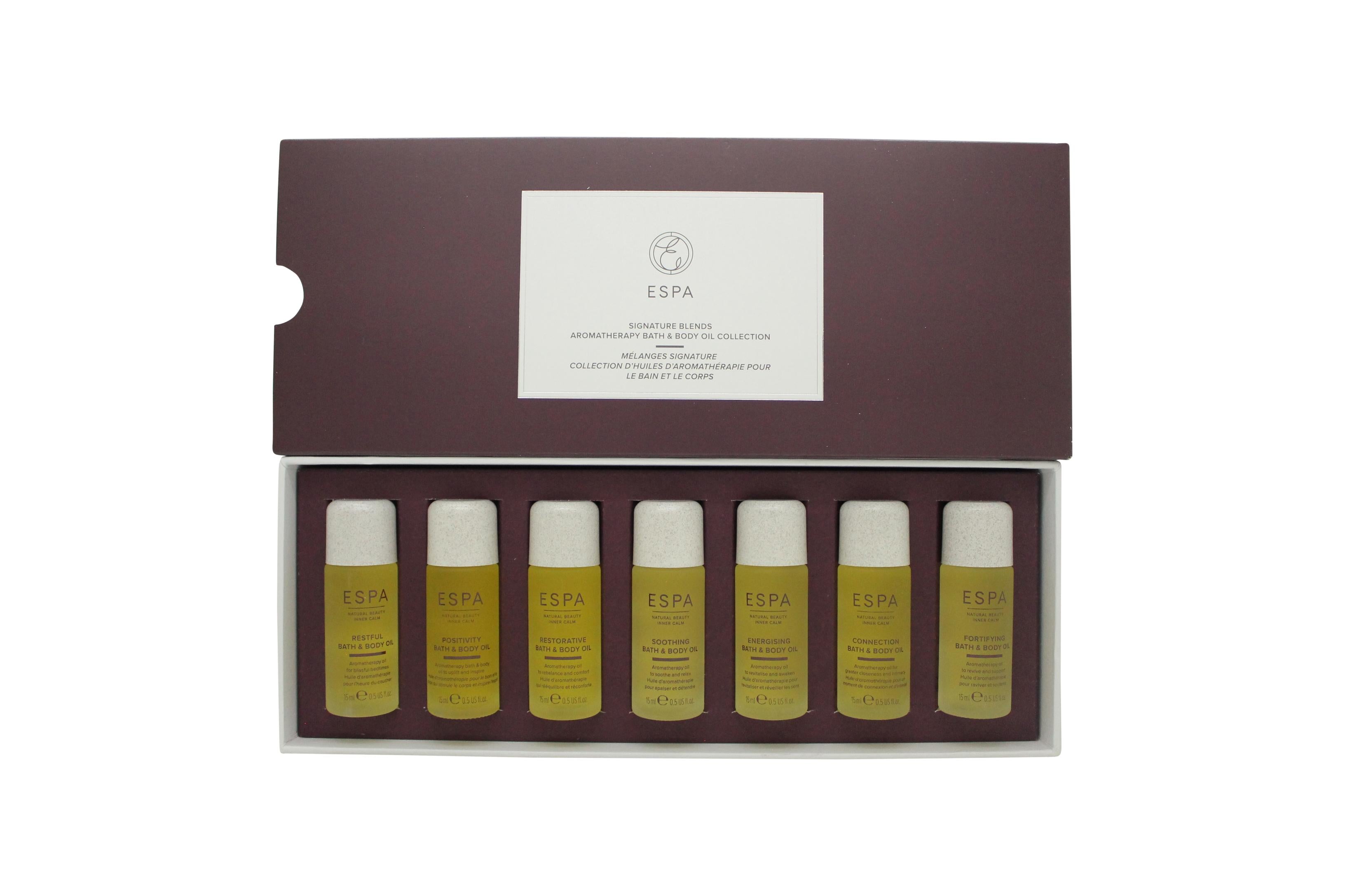 Espa Signature Blends Aromatherapy Bath &amp; Body Oil Collection 7 X 15Ml – beauty &amp; skincare essential for daily radiance