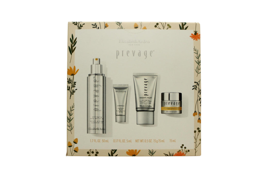 Elizabeth Arden Prevage Gift Set 50ml Prevage Anti-Aging Daily Serum 2.0 + 15ml Prevage Overnight Cream + 15ml Prevage Anti-Aging Moisture Cream SPF30 + 5ml Superstart Skin Renewal Booster