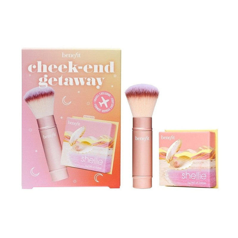 Benefit Shellie Blush Cheek-End Getaway Set 6g Shellie Blush + Multitasking Brush