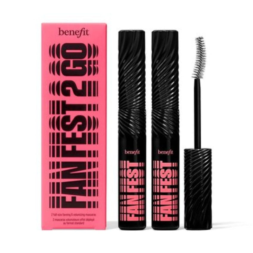 Benefit Fan Fest Fanning &amp; Volumizing Mascara Duo Set 2x 8.5g Fanfest Volumizing Black Mascara