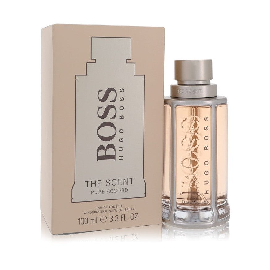 Boss The Scent Pure Accord by Hugo Boss Eau De Toilette Spray 3.3 oz for Men