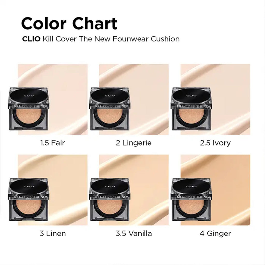 Clio-Kill-Cover-The-New-Founwear-Cushion-Set-Refill – beauty & skincare essential for daily radiance