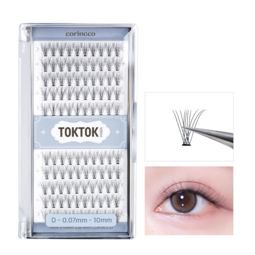 CORINGCO Toktok-Hara Air Eyelash 100pcs (3 Types) - All Day Pretty Korean Beauty CORINGCO