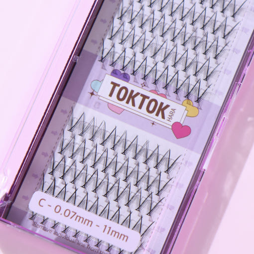 CORINGCO Toktok-Hara Check Eyelash 100pcs (3 Types) - All Day Pretty Korean Beauty CORINGCO