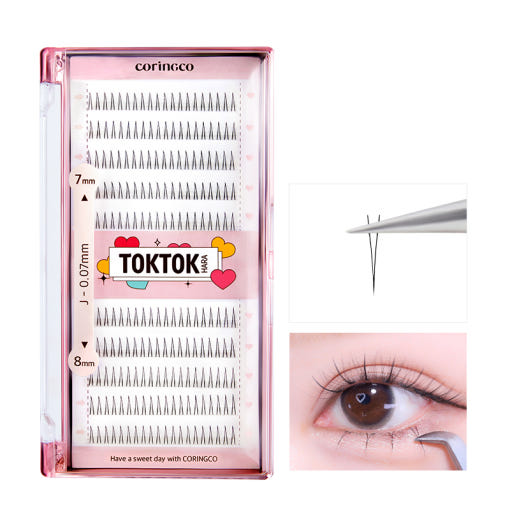 CORINGCO Toktok-Hara Under Eyelashes (110pcs, 200pcs) (3 Types) - All Day Pretty Korean Beauty CORINGCO