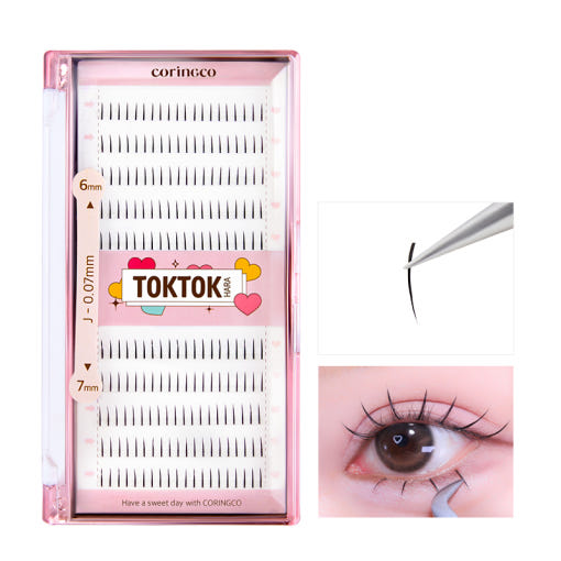 CORINGCO Toktok-Hara Under Eyelashes (110pcs, 200pcs) (3 Types) - All Day Pretty Korean Beauty CORINGCO