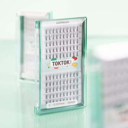 CORINGCO Toktok-Hara W Eyelash 100pcs (4 Types) - All Day Pretty Korean Beauty CORINGCO