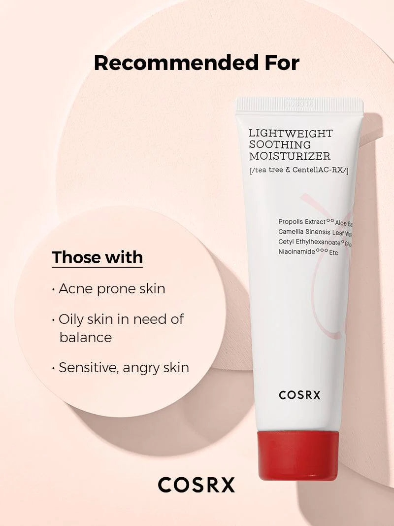 COSRX AC Collection Lightweight Soothing Moisturizer 80ml - All Day Pretty Moisturizer COSRX