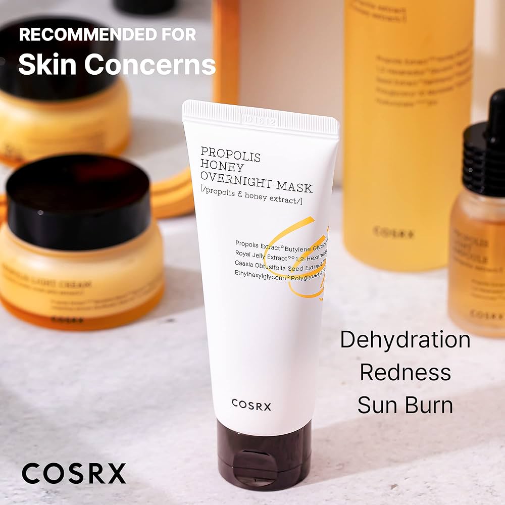 COSRX Full Fit Propolis Honey Overnight Mask 60ml - All Day Pretty Facial Mask COSRX