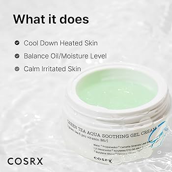 COSRX Hydrium Green Tea Aqua Soothing Gel Cream 50ml - All Day Pretty Cream COSRX