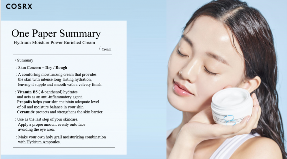 COSRX Hydrium Moisture Power Enriched Cream 50ml - All Day Pretty Cream COSRX