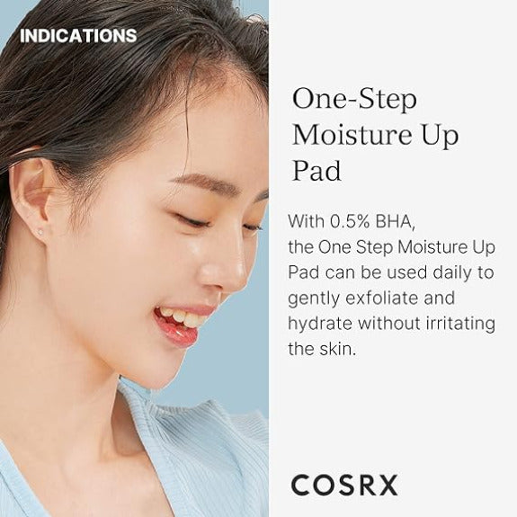 COSRX One Step Moisture Up Pad 70 Sheets - All Day Pretty Cleansing Pad COSRX
