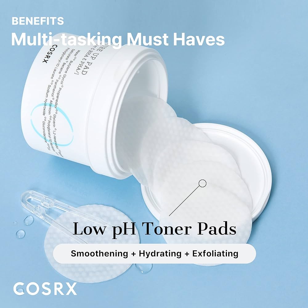 COSRX One Step Moisture Up Pad 70 Sheets - All Day Pretty Cleansing Pad COSRX