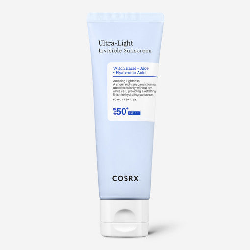 COSRX Ultra-Light Invisible Sunscreen SPF50 PA++++ 50ml - All Day Pretty Korean Beauty COSRX