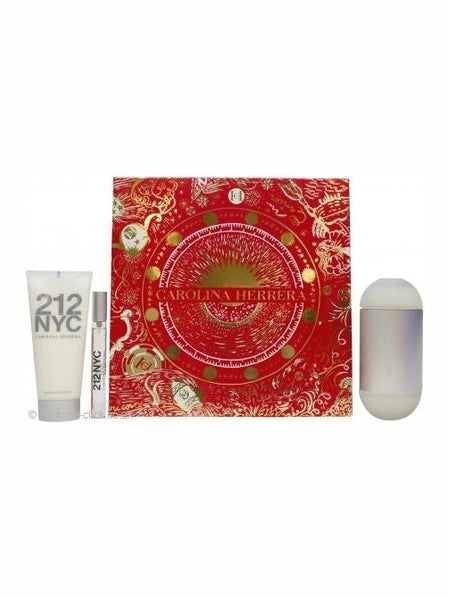 Carolina Herrera 212 NYC Cadeauset 100ml EDT + 75ml Bodylotion + 10ml EDT