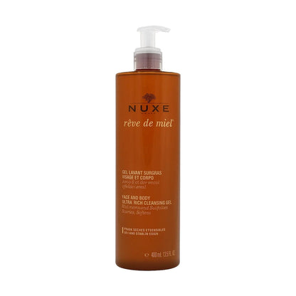 Nuxe Reve de Miel Gezicht en Lichaam Ultra-Rich Reinigingsgel 400ml - Droge/Gevoelige Huid