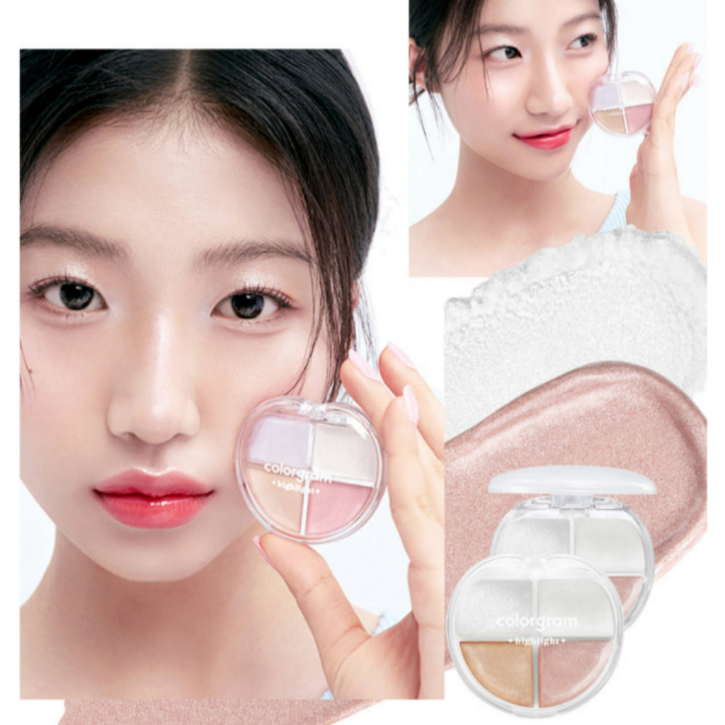 Colorgram Tintin Dory Highlighter Palette 4.2g - All Day Pretty Korean Beauty colorgram