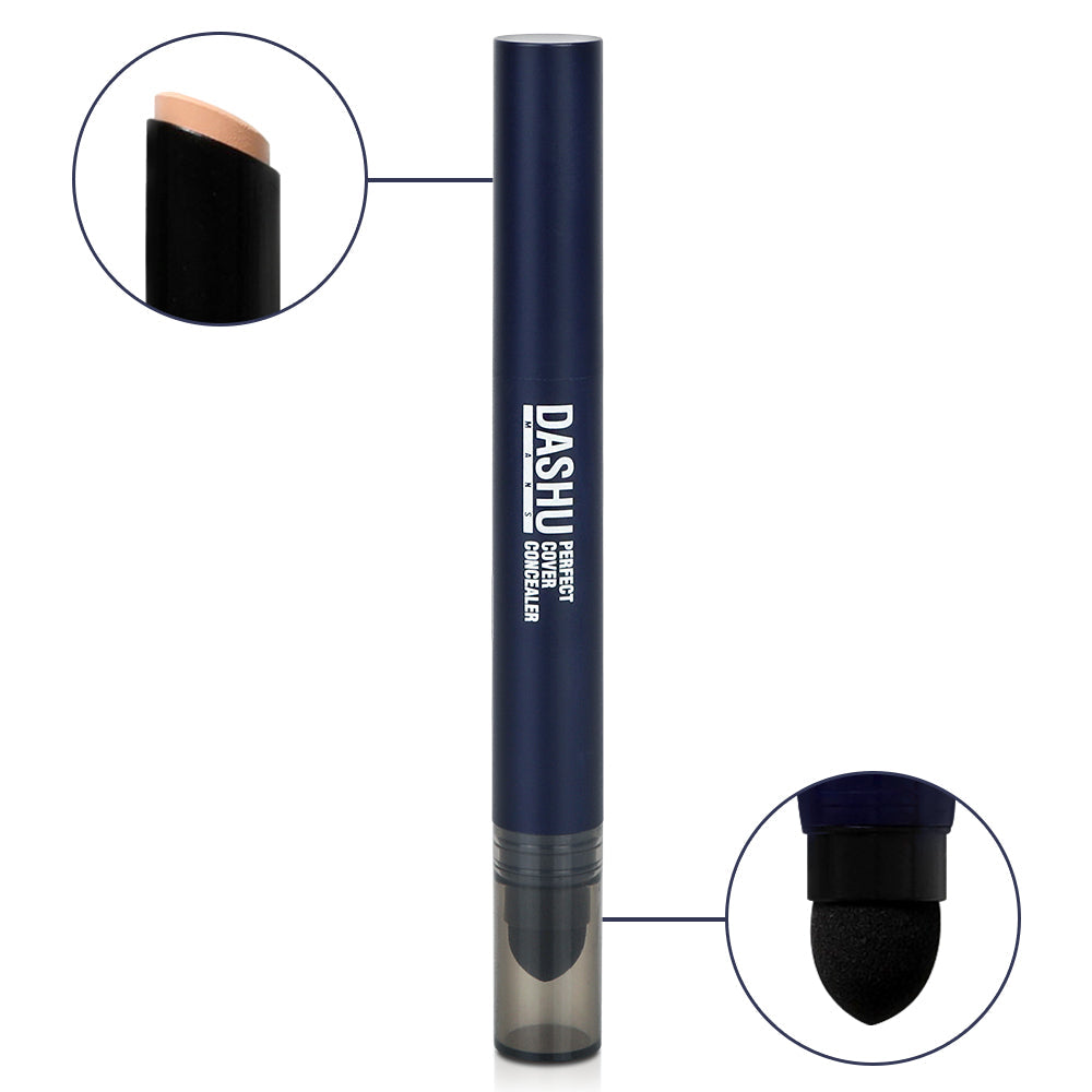 DASHU Men's Perfect Cover Concealer 2.2g - All Day Pretty Face Concealer DASHU