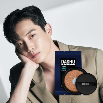 Dashu Men’s Aqua Matte BB Cushion (for Refill) 15g (SPF50+/PA++++) - All Day Pretty BB Cushion DASHU