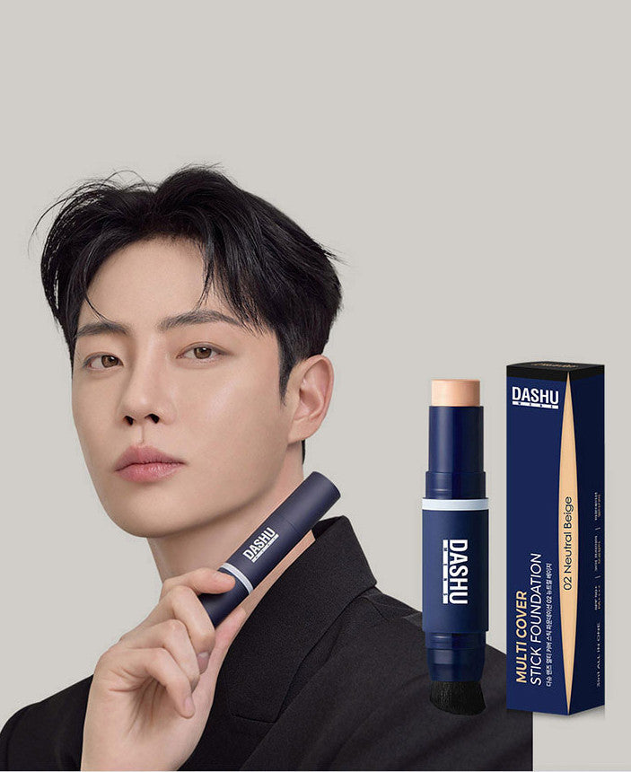 Dashu Mens Multi Cover Stick Foundation 12g - All Day Pretty Foundation DASHU