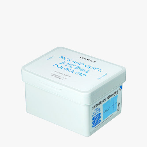 DewyTree PICK & QUICK Makeup Boosting Double Pad 380g(100 Pads) - All Day Pretty Korean Beauty dewytree