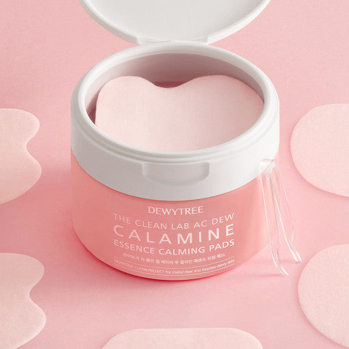 DewyTree The Clean Lab AC Dew Calamine Essence Calming Pads 185g (60 Pads) - All Day Pretty Korean Beauty dewytree