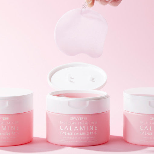 DewyTree The Clean Lab AC Dew Calamine Essence Calming Pads 185g (60 Pads) - All Day Pretty Korean Beauty dewytree