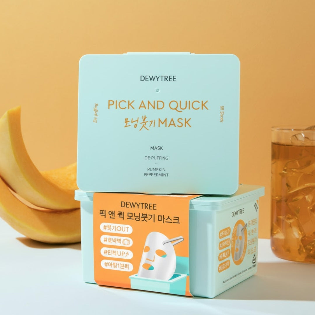 DewyTree PICK &amp; QUICK De-Puff Morning Mask 30ea - All Day Pretty Korean Beauty dewytree
