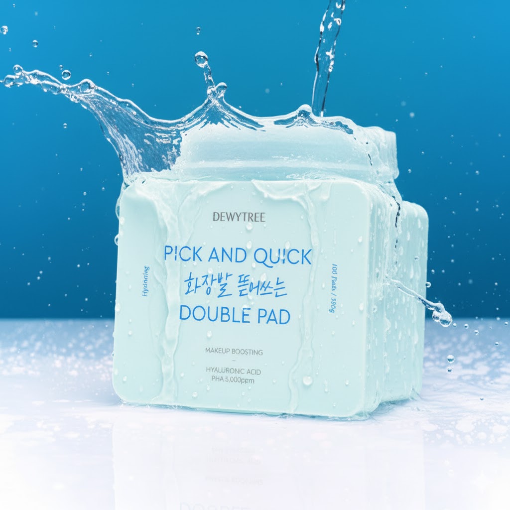 DewyTree PICK & QUICK Makeup Boosting Double Pad 380g(100 Pads)