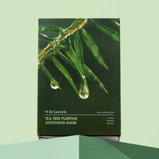 Dr.Ceuracle Tea Tree Purifine Soothing Mask 23Ml*10Ea – beauty & skincare essential for daily radiance