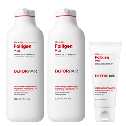 Dr.Forhair Folligen Plus Shampoo Set 500Ml X 2P + 100Ml – beauty & skincare essential for daily radiance