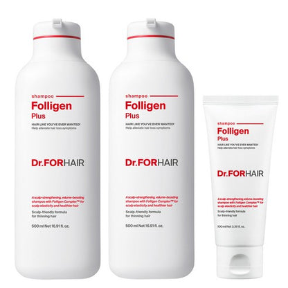 Dr.Forhair Folligen Plus Shampoo Set 500Ml X 2P + 100Ml – beauty &amp; skincare essential for daily radiance