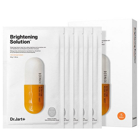 Dr.Jart+ Dermask Brightening Solution Face Mask (5 Sheets) – beauty & skincare essential for daily radiance