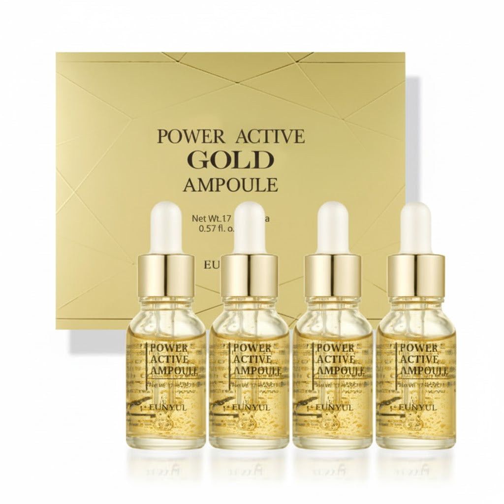 Eunyul Power Repair Gold Ampoule Set (17Ml X 4Ea) – beauty & skincare essential for daily radiance
