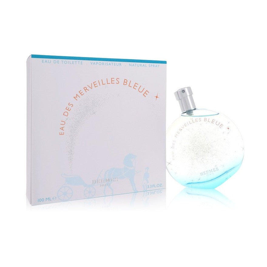 Eau des Merveilles Bleue by Hermes Eau De Toilette Spray 3.4 oz for Women