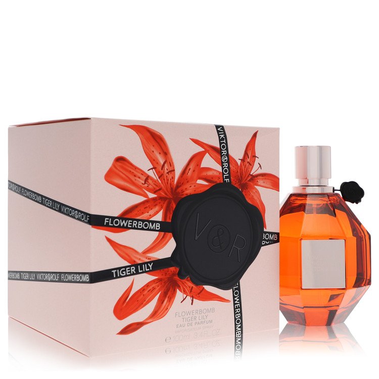 Flowerbomb Tiger Lily by Viktor &amp; Rolf Eau De Parfum Spray 3.4 oz for Women
